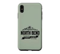 North Bend Washington Mountain Trail Coordinates Vintage Case for iPhone XS Max
