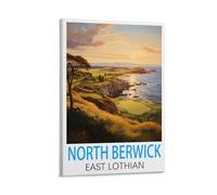North Berwick East Lothian Vintage Travel Posters 12x18inch(30x45cm) Canvas Wall Art Wall Print Painting Decor Living Room Bedroom Decor