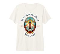 North Brother Island Lighthouse New York Premium T-Shirt