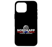 North Cape Norway Coordinates Travel Souvenir Case for iPhone 16 Pro Max