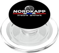 North Cape Norway Coordinates Travel Souvenir PopSockets PopGrip for MagSafe