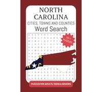 North Carolina Cities, Towns, and Counties Word Search: A Fun and Educational Puzzle Book for All Ages (The States)