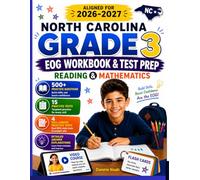 North Carolina Grade 3 EOG Workbook & Test Prep: Reading & Mathematics With 500+ Questions, 15 Practice Sets, 4 Full-Length Practice Tests, Detailed Answer Explanations & Progress Tracker