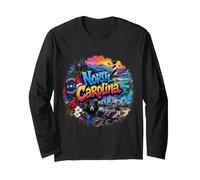 North Carolina, NC Graffiti Art USA Long Sleeve T-Shirt