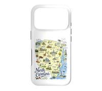 North Carolina, NC, USA, Maps, Icons Asheville, Raleigh Case for iPhone 17 Pro