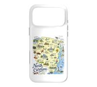 North Carolina, NC, USA, Maps, Icons Asheville, Raleigh Case for iPhone 17 Pro Max