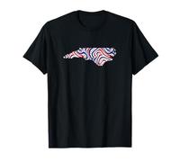 North Carolina Patriotic USA Flag America Men Women Adults T-Shirt