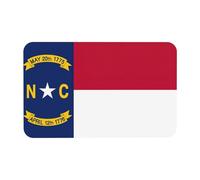North Carolina State Flag Diatomaceous Earth Shower Mat, Non-Slip Super Absorbent Quick Drying Bathroom Floor Mat