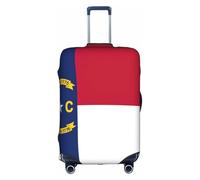 North Carolina State Flag Luggage Cover Suitcase Trolley Case Protector Elastic Washable Anti Scratch Fit 18-32 Inch