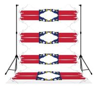 North Carolina State Flag Map Print 5x7ft Backdrop Curtain With Hanging Pocket Back Drop Photography Accessories For Live Streaming