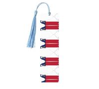 North Carolina State Flag Map Print Wooden Bookmark Women Men Tassel Book Marks Bookmarks for Book Lovers Reading Accessories