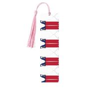 North Carolina State Flag Map Print Wooden Bookmark Women Men Tassel Book Marks Bookmarks for Book Lovers Reading Accessories