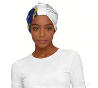 North Carolina state flag Print Elastic Headscarf Hat Lightweight Breathable Women's Head Wrap Hair Accessory