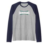 North Carolina Wilmington Seahawks | NCAA UNC | PPNCW038 Raglan Baseball Tee