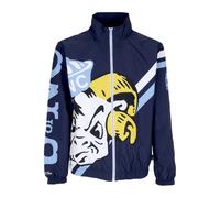 North Carolina Windbreaker Jacket, male, Mitchell & Ness, Training, Blue, M, Sport M