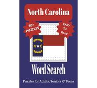 North Carolina Word Search Puzzle Book: Word Searches with Easy to Read Print about North Carolina, Cities, Attractions and More | 6x9 inches, 110 ... for Vacations, Holidays, and Leisure