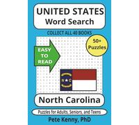 North Carolina Word Search Puzzle Book: Word Searches with Easy to Read Print about North Carolina, Tarheel State, Southern State Cities, and More | ... Christmas, Birthdays, and Free Time.