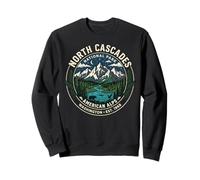 North Cascades National Park American Alps Vintage Badge Art Sweatshirt