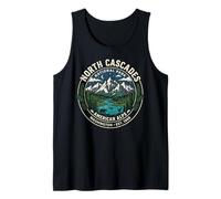 North Cascades National Park American Alps Vintage Badge Art Tank Top