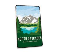North Cascades National Park Sign Vintage Looking Decorative Signs Home Décor Gift 8x12 Matte 108120086036