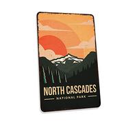 North Cascades National Park Sign Vintage Looking Decorative Signs Home Décor Gift 8x12 Matte 108120086035