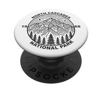 North Cascades National Park, Vintage 1968, Mountain PopSockets Adhesive PopGrip