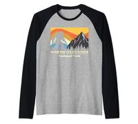 North Cascades National Park Vintage Mountain Sasquatch Raglan Baseball Tee