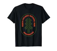 North Cascades National Park Washington Minimal Tree Icon T-Shirt