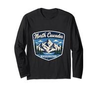 North Cascades Washington Mountain Hiking Outdoor Adventure Long Sleeve T-Shirt