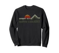 North Cascades Washington Retro Nature Sweatshirt