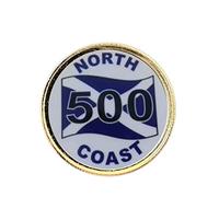 North Coast 500 Scotland 26mm Metal Lapel Domed Pin Badge