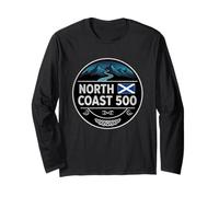 North Coast 500 Scotland - Driving Inspired Scottish NC500 Long Sleeve T-Shirt