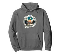 North Coast 500 Scotland - Driving Inspired Scottish NC500 Pullover Hoodie, Adult Unisex, Asphalt Grey, Medium