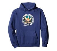 North Coast 500 Scotland - Driving Inspired Scottish NC500 Pullover Hoodie, Adult Unisex, Navy Blue, X-Large