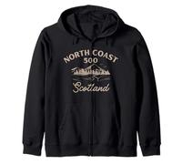 North Coast 500 Scotland Highlands Scenic Route Gift NC500 Zip Hoodie