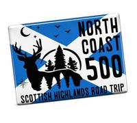 North Coast 500 Scotland Souvenir Rectangular Fridge Magnet NC500 2711