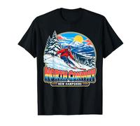 North Conway New Hampshire Retro Skiing Mountains Value Graphic T-Shirt