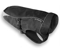 Kurgo North Country Dog Coat, Cold Weather Dog Jacket, Water-Resistant, Fleece-Lined, Includes LED light, Small-Black