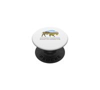 North Dakota Bison Landscape Wildlife Prairie PopSockets Adhesive PopGrip