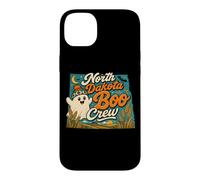 North Dakota Boo Crew Vintage Halloween Ghost Case for iPhone 14 Plus