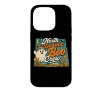 North Dakota Boo Crew Vintage Halloween Ghost Case for iPhone 14 Pro