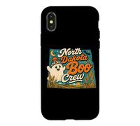 North Dakota Boo Crew Vintage Halloween Ghost Case for iPhone X/XS