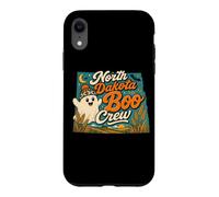 North Dakota Boo Crew Vintage Halloween Ghost Case for iPhone XR