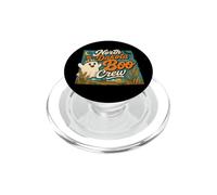 North Dakota Boo Crew Vintage Halloween Ghost PopSockets PopGrip for MagSafe