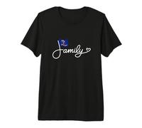 North Dakota Family - North Dakotan Flag Heritage Word Art Premium T-Shirt