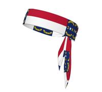North Dakota Flag Adjustable Sports Headband Non Slip Durable Stylish and Stable Suitable for Tennis Football and Running