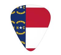 North Dakota Flag Stylish and durable guitar picks, three types of thin, medium and heavy guitar picks (12 pieces), suitable for guitar, bass, electric guitar, ukulele,