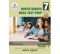 NORTH DAKOTA (NDSA) , 7th Grade MATH Practice Tests ,Volume 2