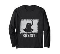 North Dakota Resist Frog Protest No Kings Day Long Sleeve T-Shirt