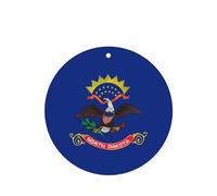 North Dakota State Flag Car Air Fresheners Cards - 6 Pieces,Cardstock Scented Decor For Cars,Bedrooms, Closets